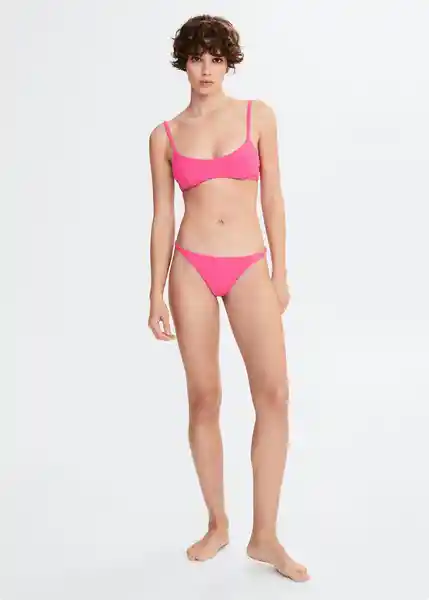 Braga Corina Fucsia Talla XS Mujer Mango