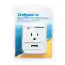 Multicontacto 1 Toma y 1 Usb Fulgore Supresor 150 J