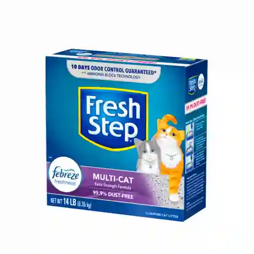 Fresh Step Antiolor Aglomerante 14 LB Con Febreze - Arena Gatos