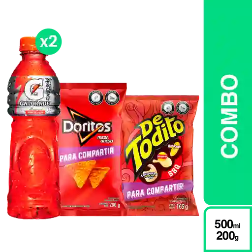 Combo Gatorade + Doritos + de Todito