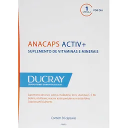 Ducray Anacaps Suplemento Dietario Activ + en Cápsulas 