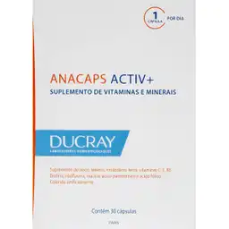 Ducray Anacaps Suplemento Dietario Activ + en Cápsulas 