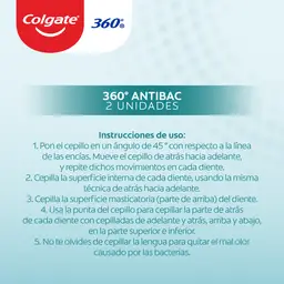 Colgate Cepillo Dental 360° Antibacterial