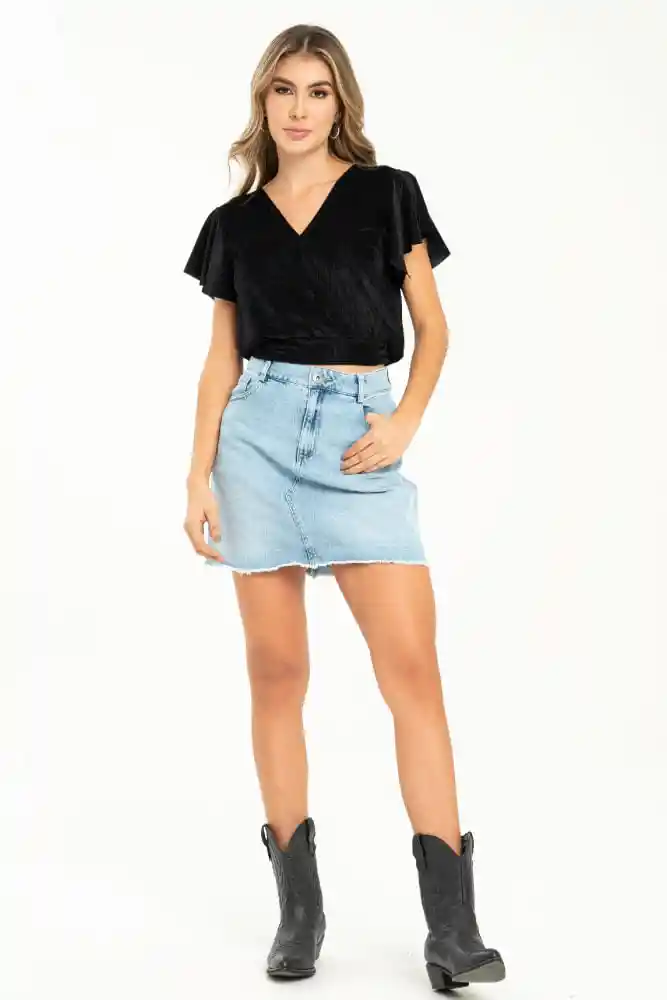 Falda Mini Denim