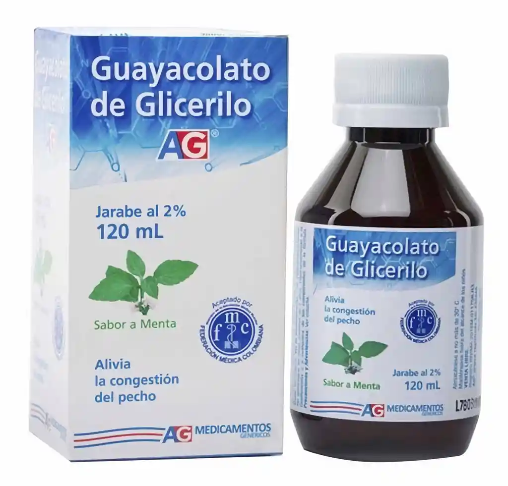 Guayacolato AG Jarabe Expectorante Sabor Frambuesa
