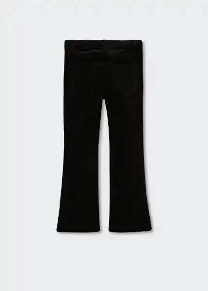 Pantalón Velveton Negro Talla 11 Niñas Mango