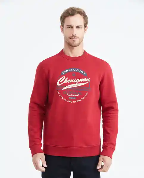 Buzo Graphic Sweatshirt Rojo Marsala Ultraoscuro M Chevignon