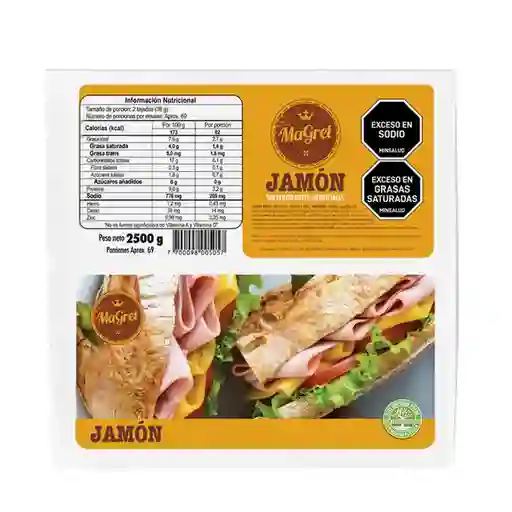Magret Jamón Sanduche Industrial