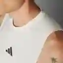 Adidas Camiseta D4T Int Tank Entrenamiento Hombre Blanco Talla M