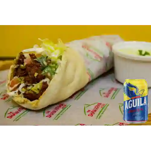 Combo Shawarma Mixto 3 + Aguila Orig Lta 330ml