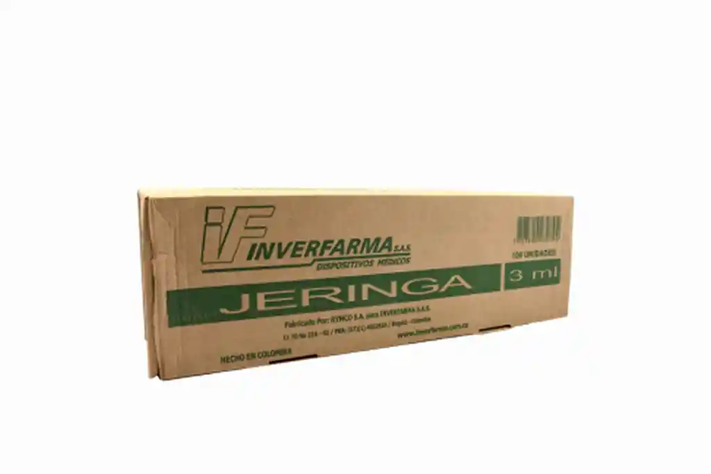 Inverfarma Jeringa 3P 3Ml 21X1 1 2 100 Uds Inverf