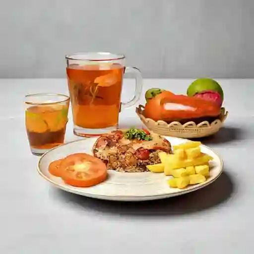 Arroz Tipico Paisa + Bebida