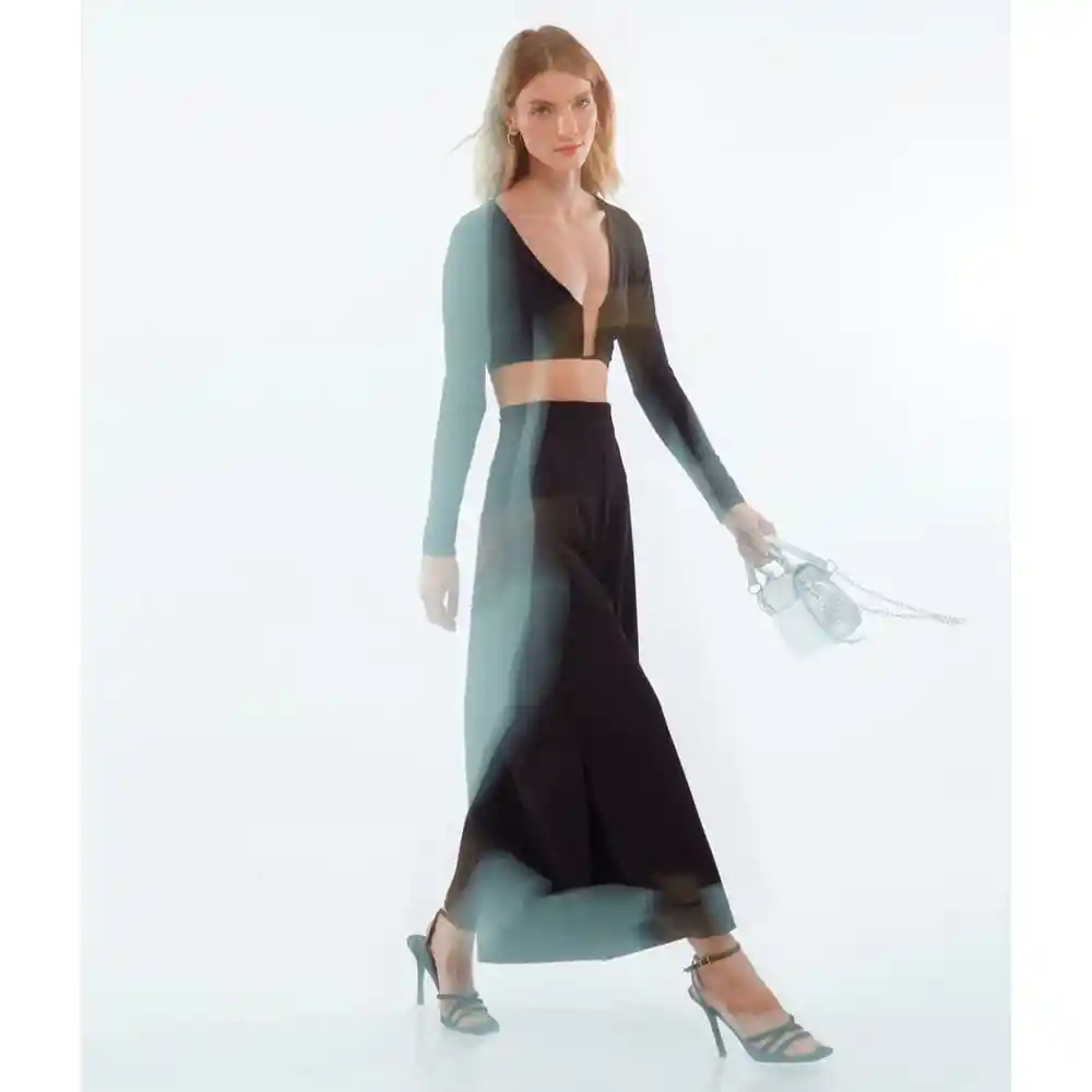 Pantalón Tipo Culotte Con Aberturas Mujer Seven Seven Talla 14