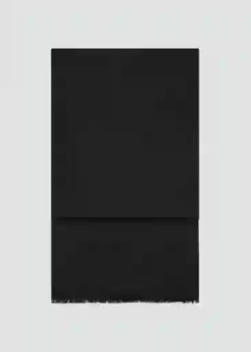 Fular Givy Negro Talla 99 Mujer Mango