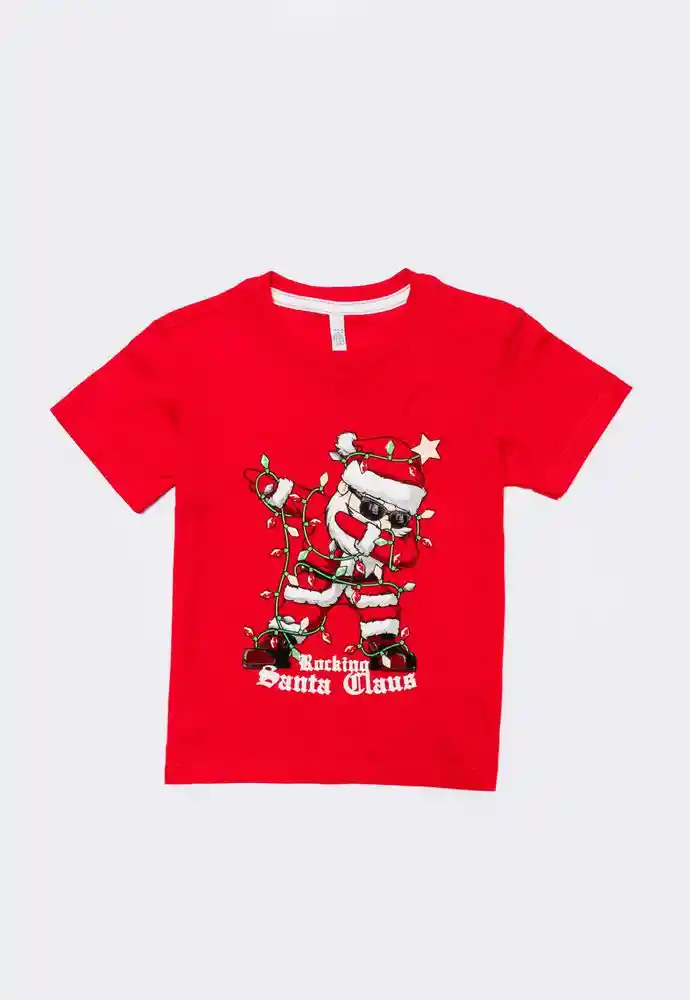 Camiseta Manga Corta 4t-rojo