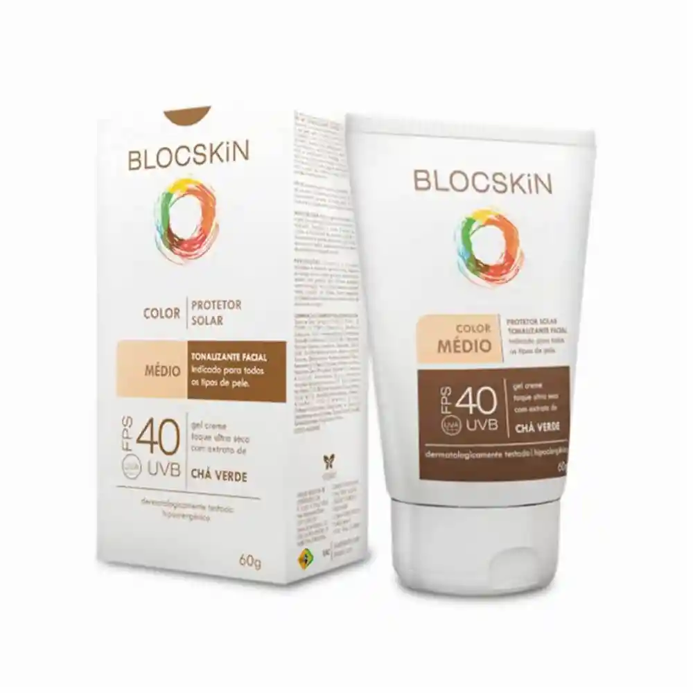 Blocskin Protector Solar Facial Color Medio FPS 40