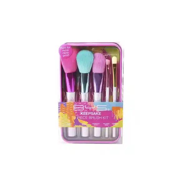 Bys Set de Brochas Makeup Brushes Keepsake Tin Frenzy