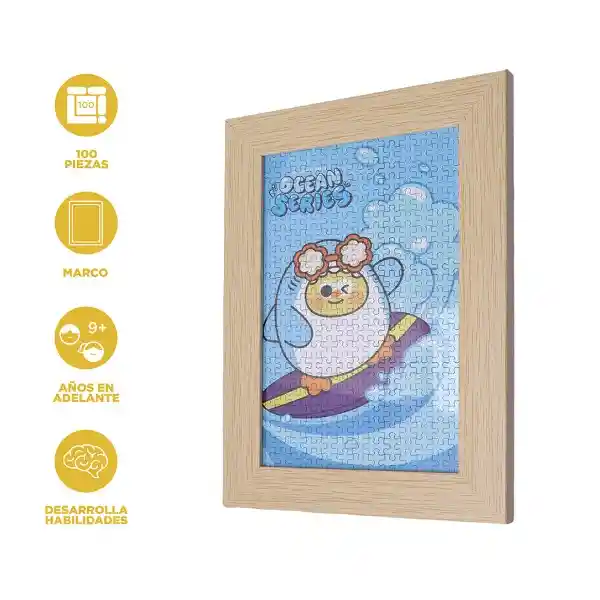 Rompecabezas Ocean Con Marco Dundun 2 Modelos Miniso