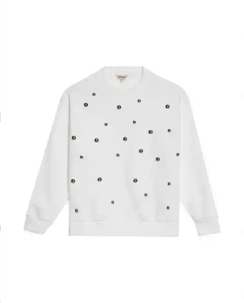 Buzo Studded Femenino Crudo Pristino Claro Talla M Chevignon
