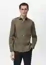 Camisa Play Khaki Talla M Hombre Mango