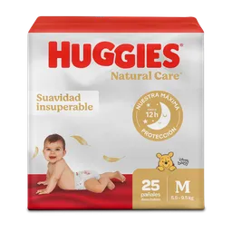 Pañales Huggies Natural Care Etapa 2/M Insuperable 25 Und