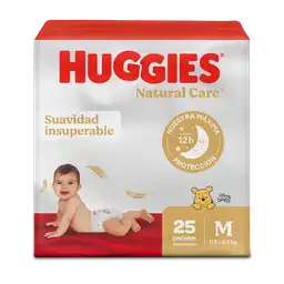 Pañales Huggies Natural Care Etapa 2/M Insuperable 25 Und