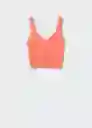 Top Bonito Naranja Talla 18 Mujer Mango