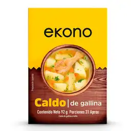 Caldo De Gallina 8 Cubos Ekono 92 Gr