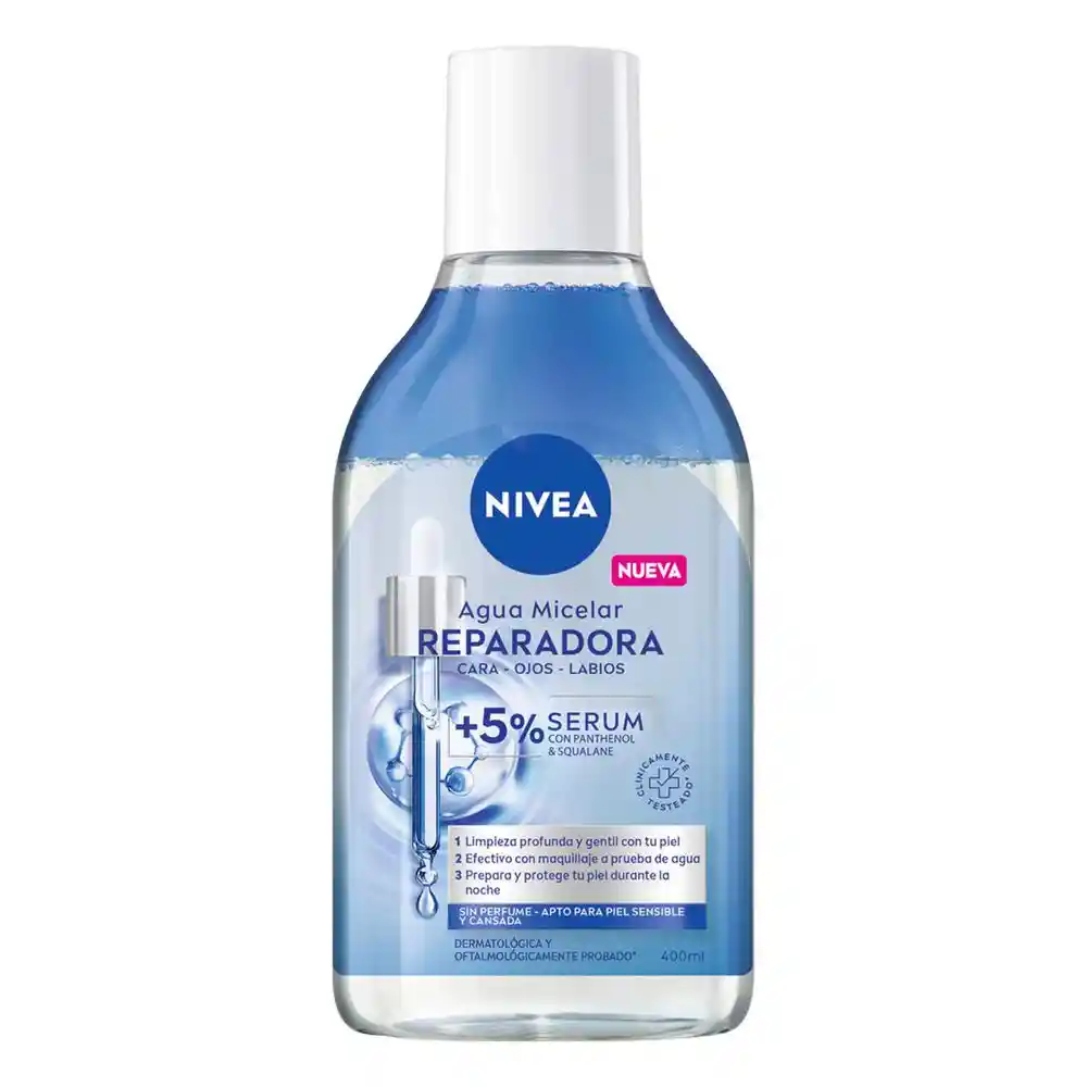 Agua Nivea Micelar Reparadora Cara Ojos L (400 Ml)