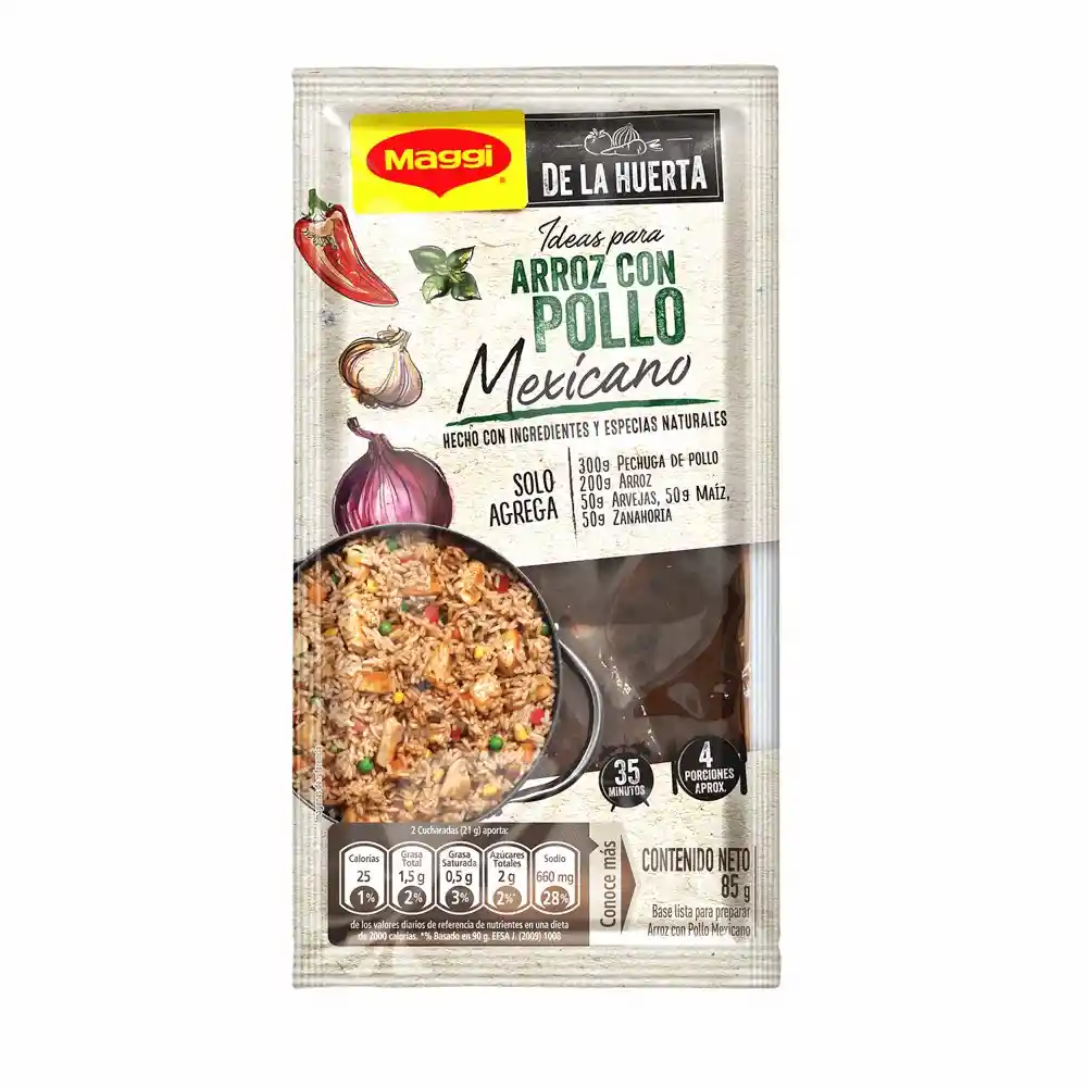 MAGGI® De La Huerta Ideas para Arroz con Pollo Mexicano