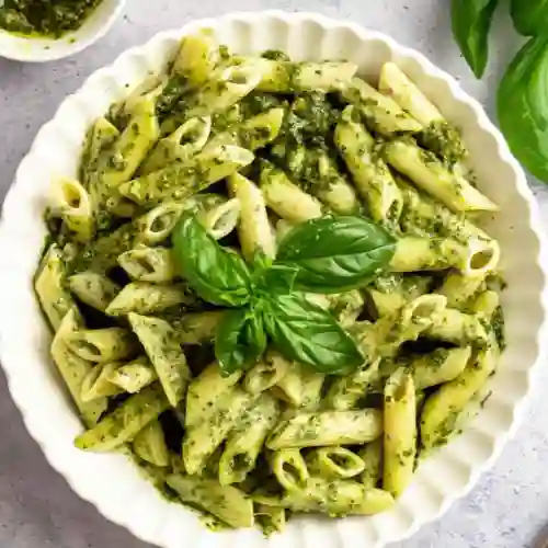 Penne Al Pesto con Pollo a la Plancha