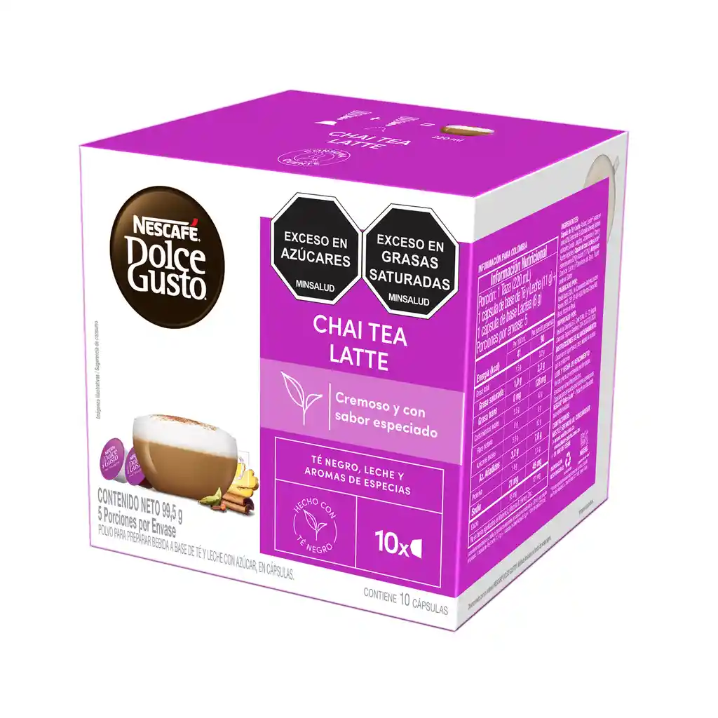 Cápsulas de Té Chai NESCAFÉ DOLCE GUSTO Chai Tea Latte x 99,5g