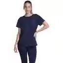 Camiseta Manga Corta Oversize Urban Vitality Mujer Azul-s