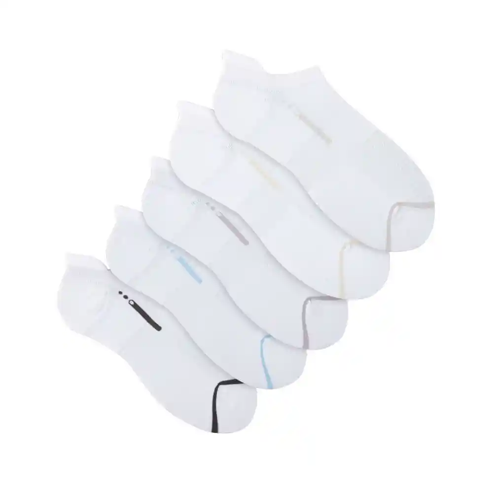 Medias Deportivas Tobilleras Masculino Running Masc X5 Punto Blanco