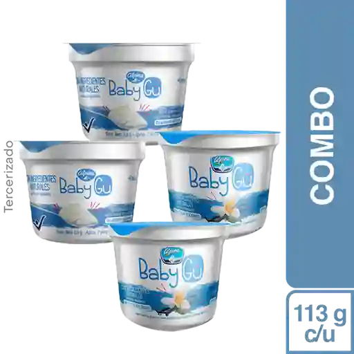 Combo Yogurt Baby gu Vainilla 2 Und + Natural 2 Und