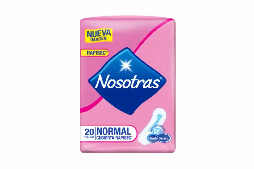 Nosotras Toallas Higiénicas Normal Cubierta Rapisec