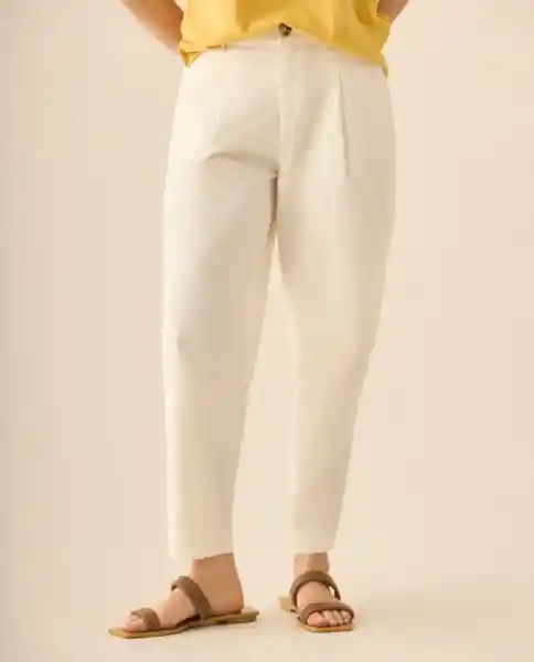Pantalón Blanco Celaje Claro Talla 6 133G004 Esprit