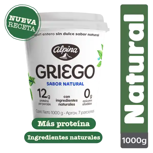 Alpina Yogurt Griego Sabor Natural