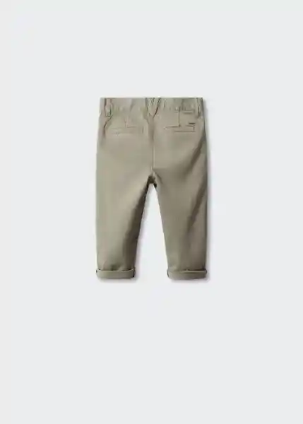 Pantalón Chino5 Khaki Talla 71 Niños Mango