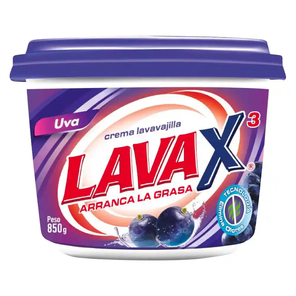 Lavaplatos Lavax Crema Uva