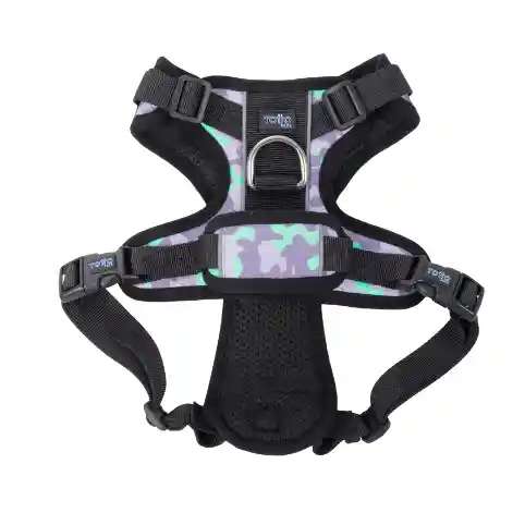 Arnes de Caminata Para Perro Totto Pechera Heikul Militar Morado