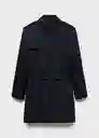 Chaqueta Parka Tango Azul Noche Talla L Hombre Mango