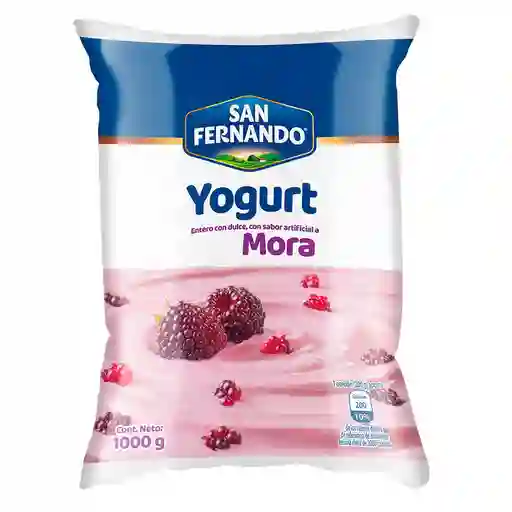 San Fernando Yogurt Entero Sabor a Mora
