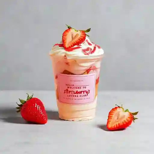 Fresas con Crema Mediana