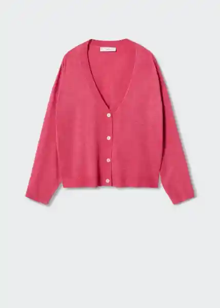 Cardigan Luca-W Fucsia Talla S Mujer Mango