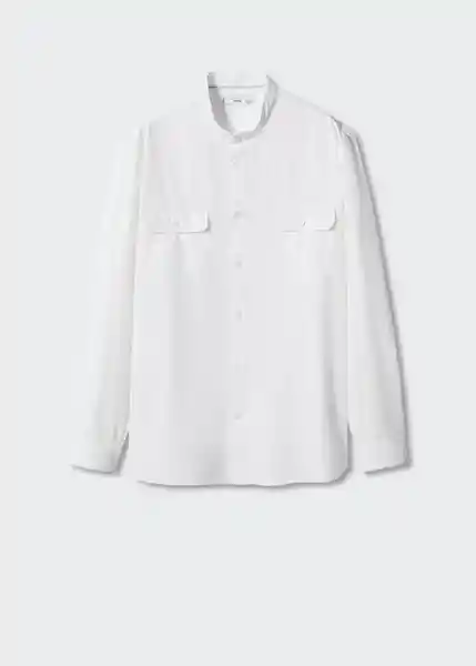 Camisa Jávea-I Blanco Talla M Hombre Mango