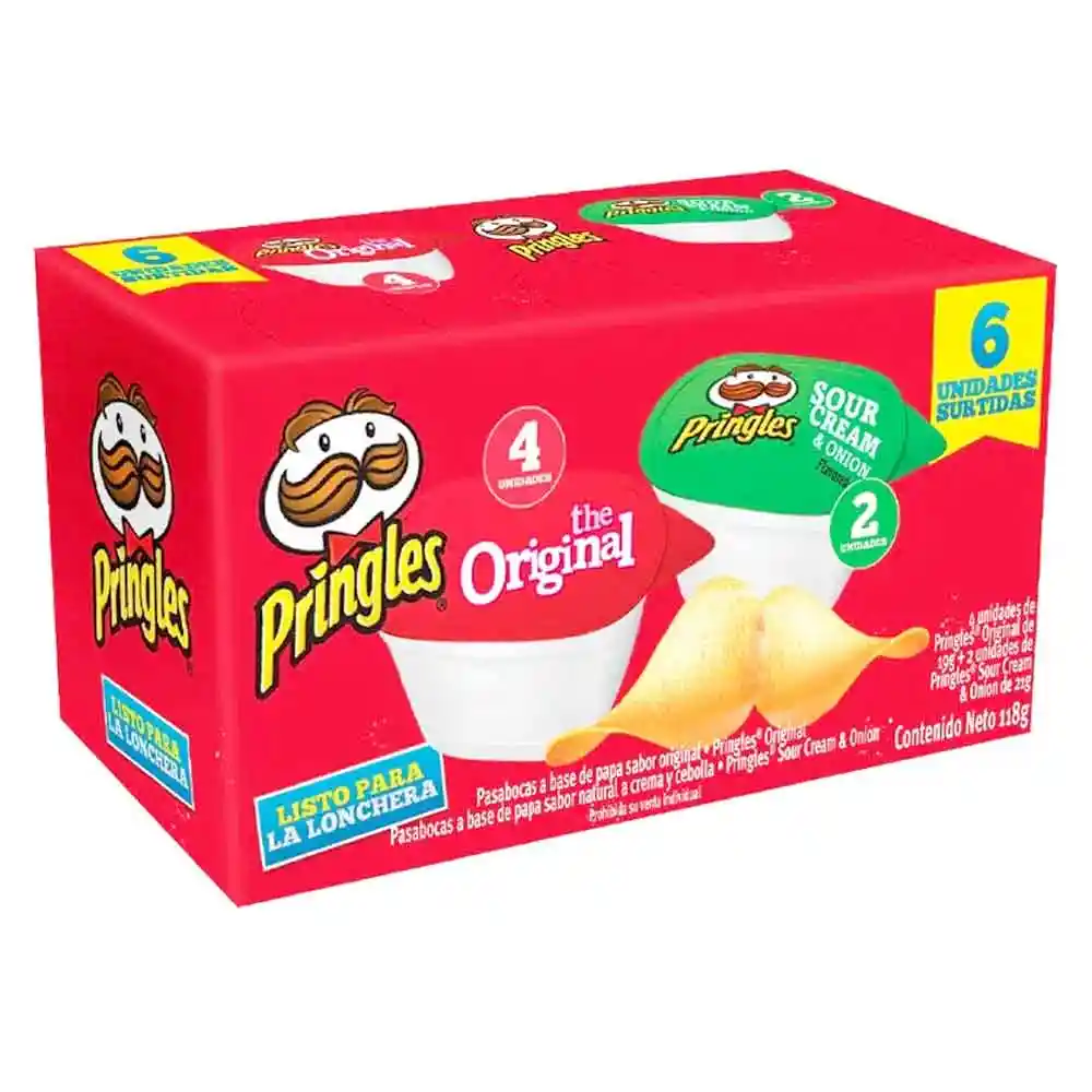 Lonchera Papas Pringles 118 gr