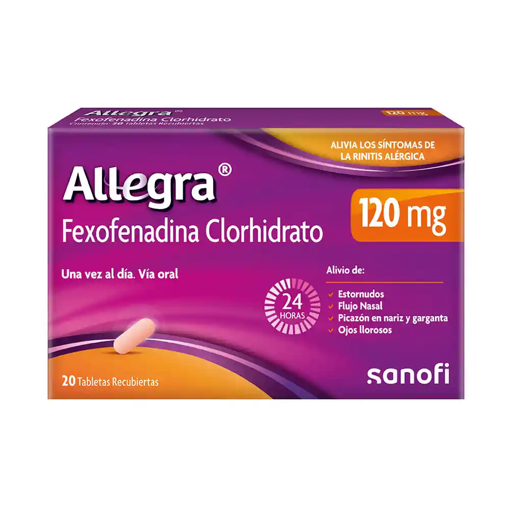 Allegra Tabletas 120 Mg Caja