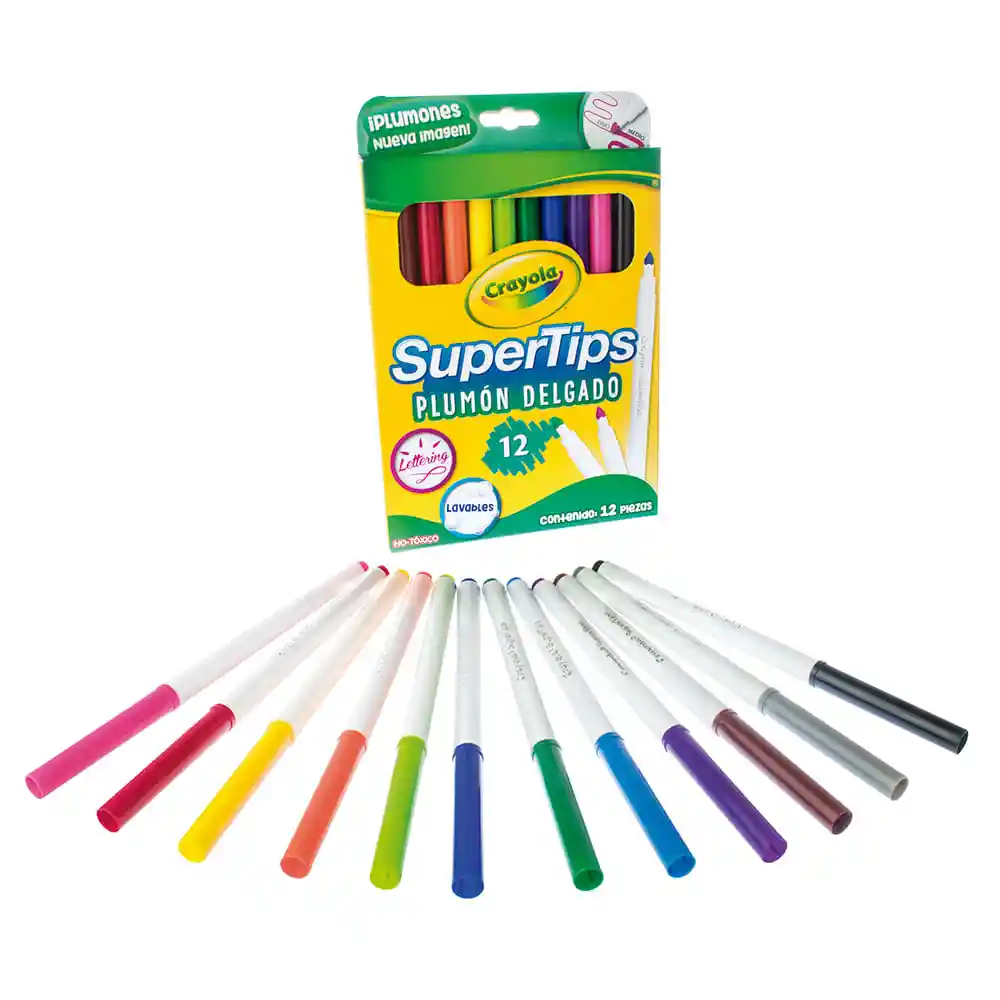 Crayola Marcadore Lavable 12 Und