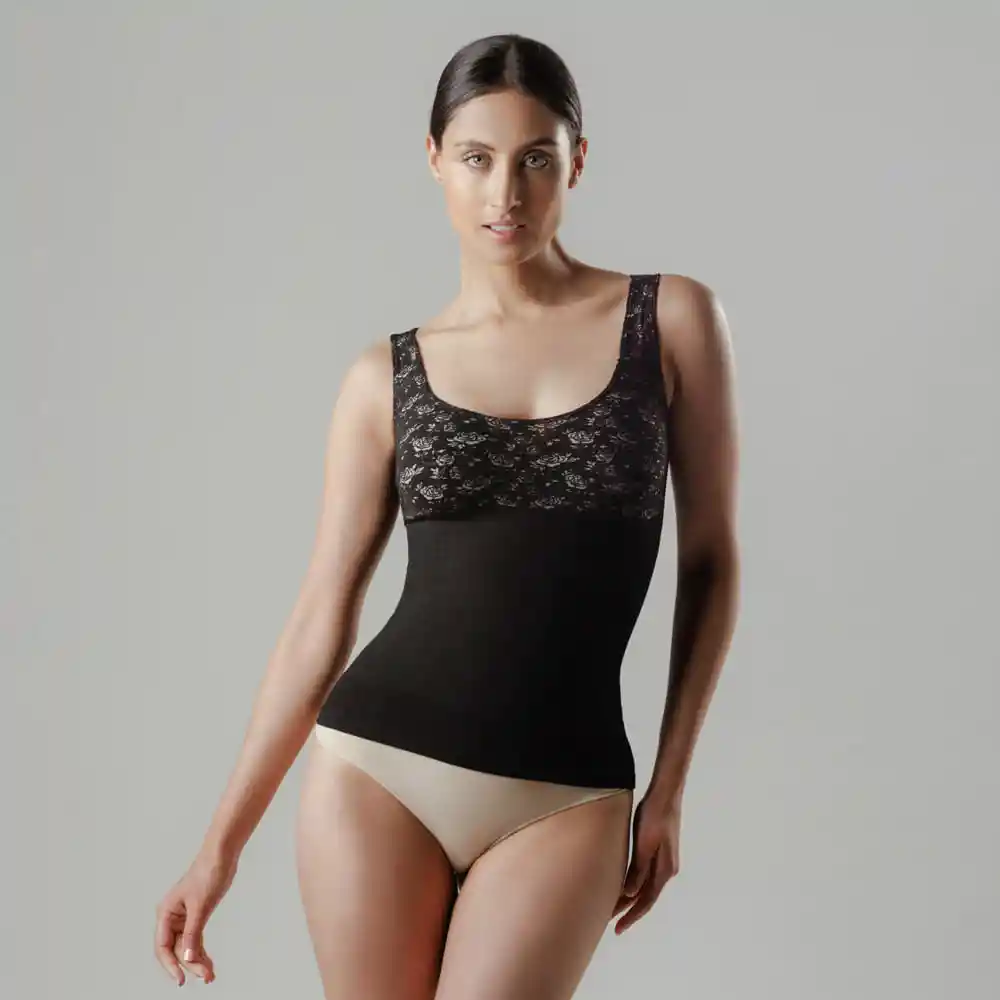 Camis.ctrl Fuerte Megan Negro 1t3408 Talla S-m